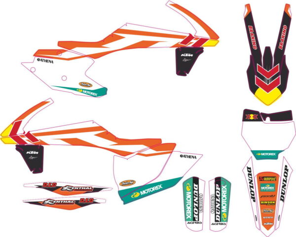 Decals for KTM SXF-450-250 2016-2018 13