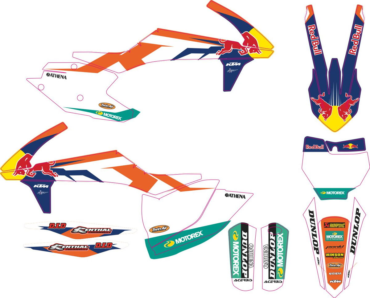 Decals for KTM SXF-450-250 2016-2018 16