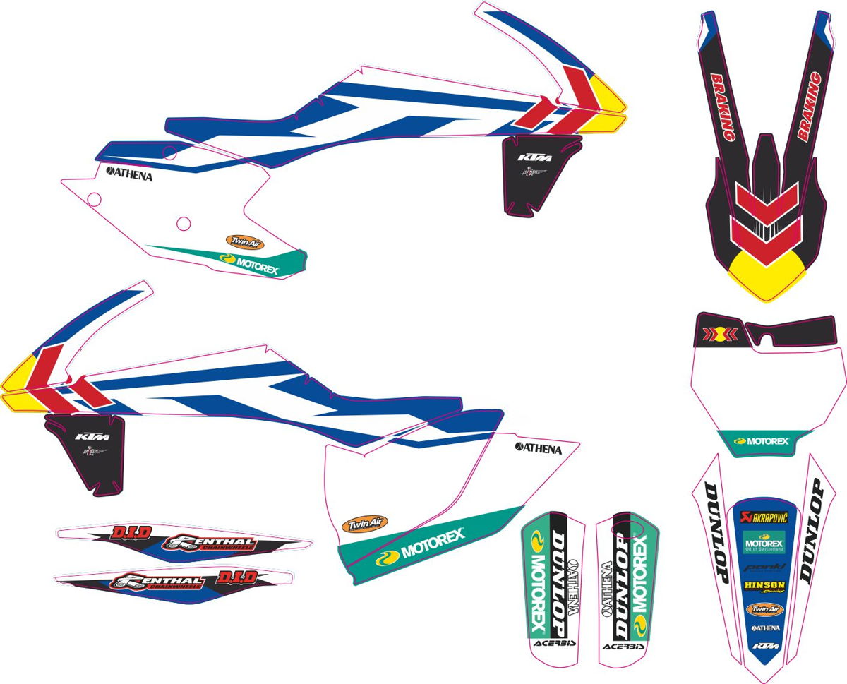 Decals for KTM SXF-450-250 2016-2018 20