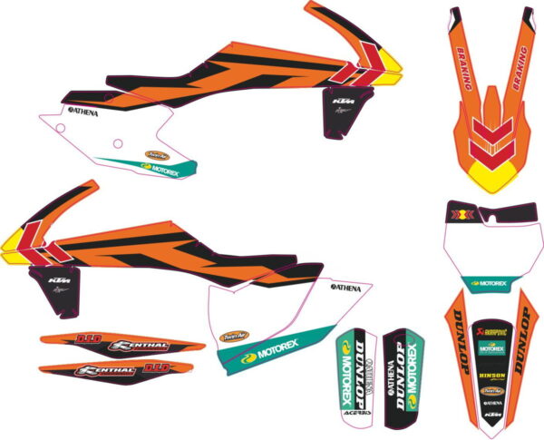 Decals for KTM SXF-450-250 2016-2018 23