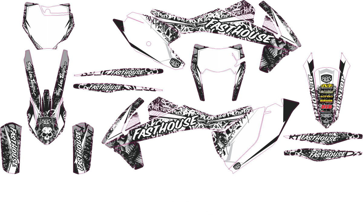 Decals for KTM SXF-450-250 2016-2018 25