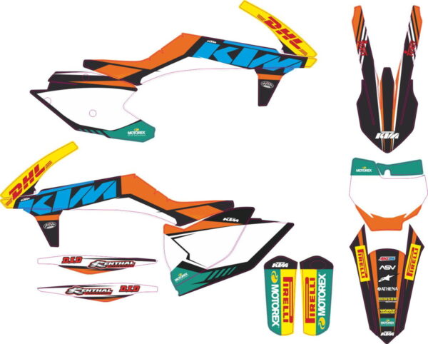Decals for KTM SXF-450-250 2016-2018 DHL-2