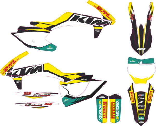 Decals for KTM SXF-450-250 2016-2018 DHL-3