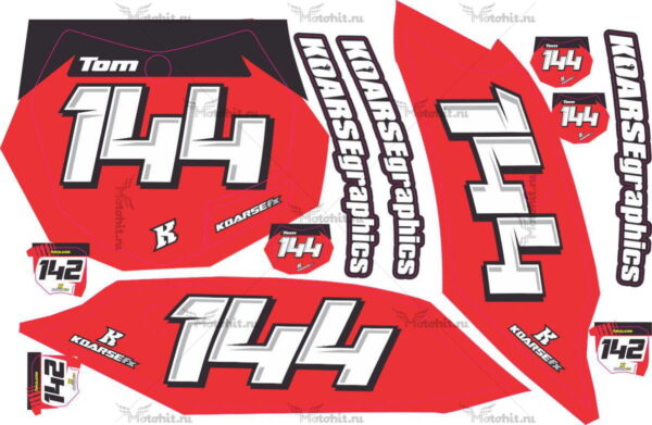 Decals for KTM XCW-200 2013 Tom-White