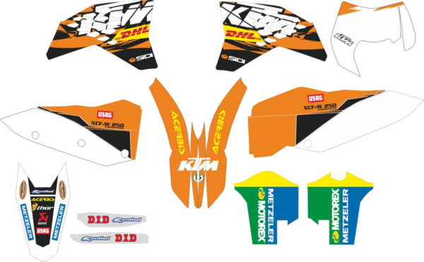Decals for KTM XCF-W-250 2011