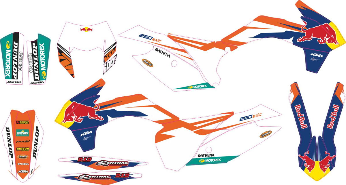 Decals for KTM EXC-XC-W-XCF-W 2014-2016 01