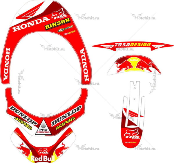 Decals for LEATT BRACE-HONDA
