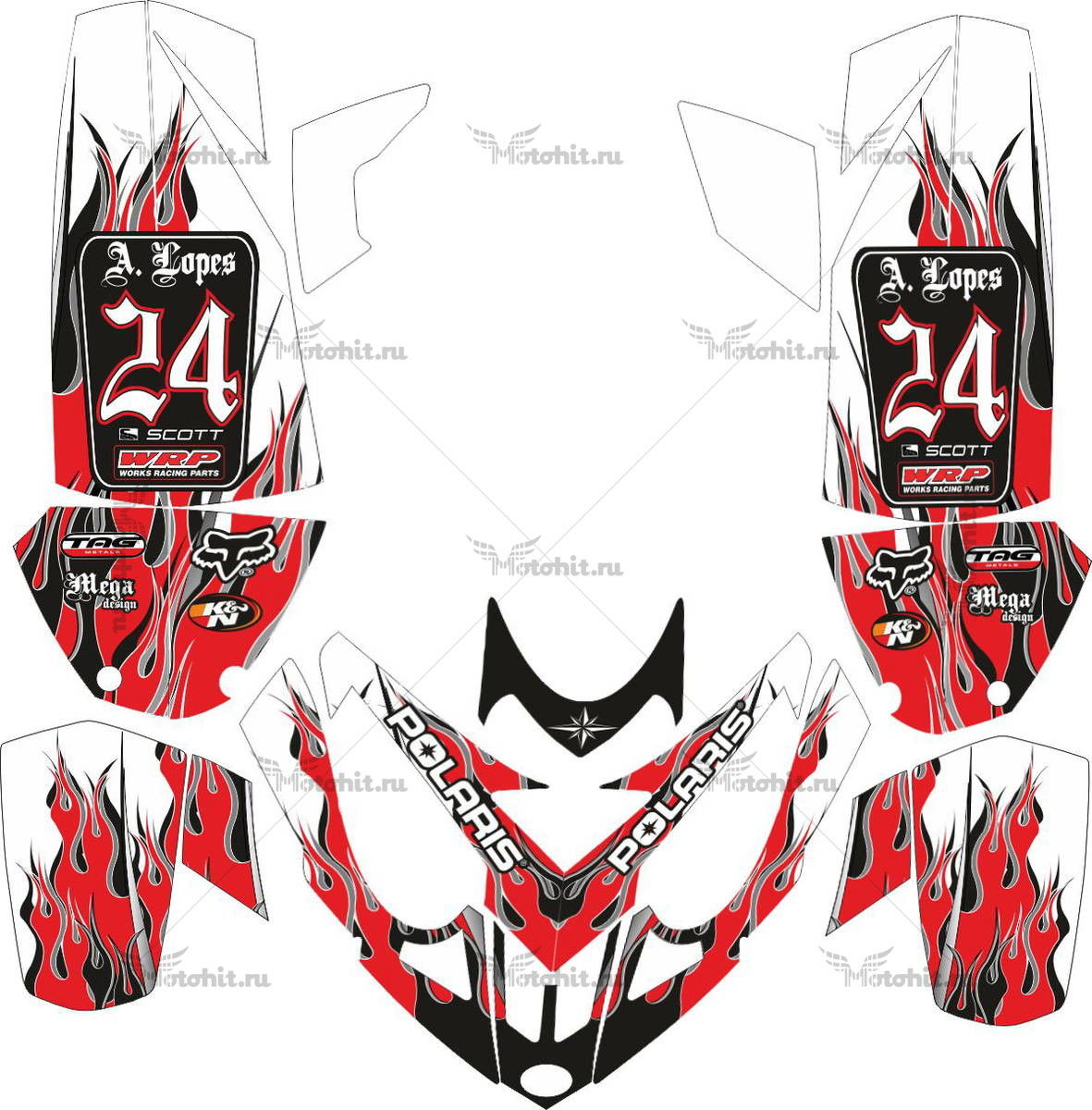 Decals for POLARIS PREDATOR-500
