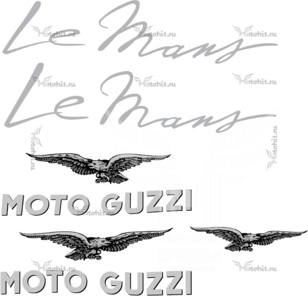 Decals for Moto Guzzi Le-Mans 2002