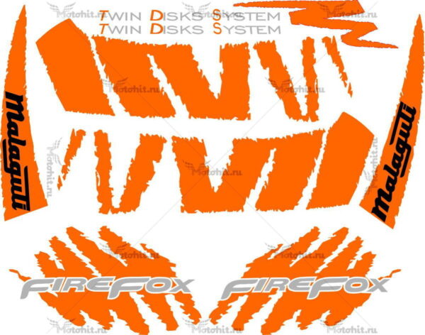 Decals for MALAGUTI-FIREFOX-DUŻY