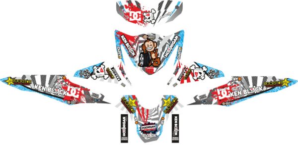 Decals for скутер HONDA BEAT-FI HOONIGAN CAR SILVER