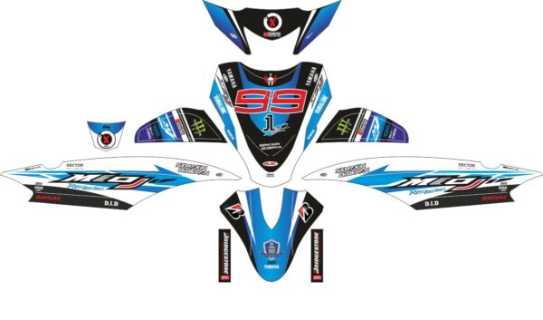 Decals for скутер YAMAHA MIO J ENEOS BLUE