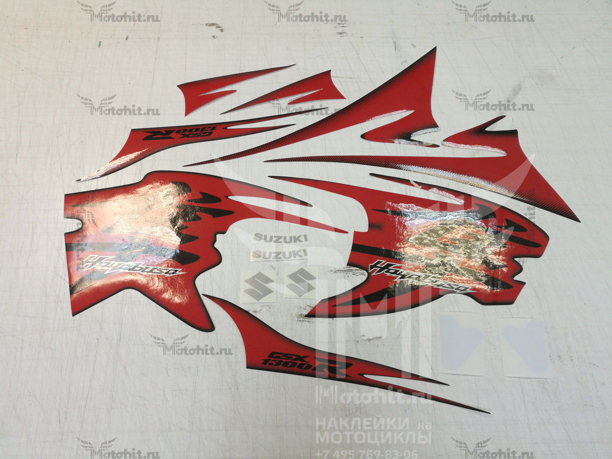 Decals for SUZUKI GSX-R-1300 HAYABUSA 2010-2011 RED - Image 2