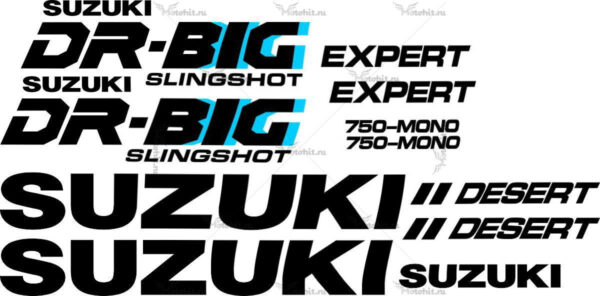 Decals for SUZUKI DR-750 MONO 1988+