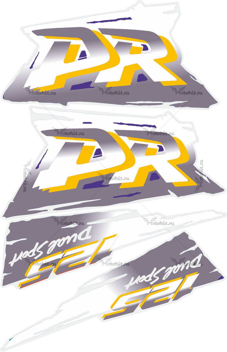 Decals for Suzuki DR-125 1996