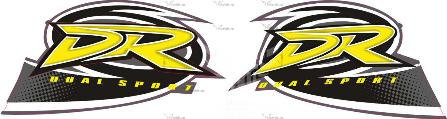 Decals for SUZUKI DR-200 Grey