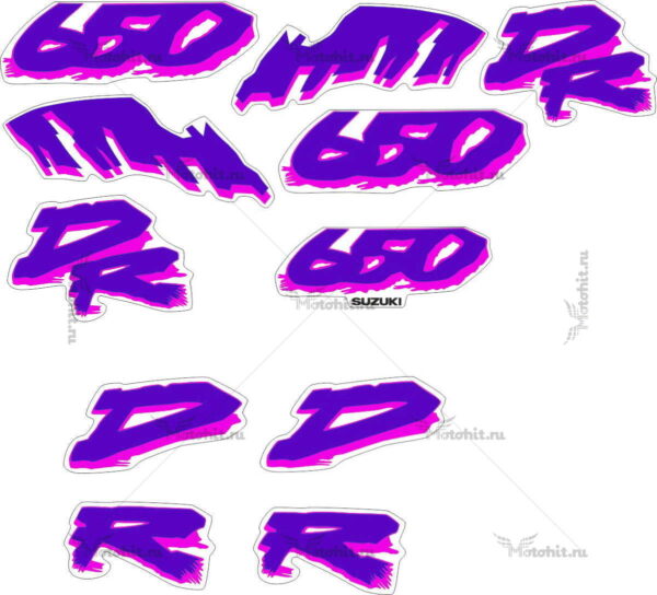 Decals for SUZUKI DR-650