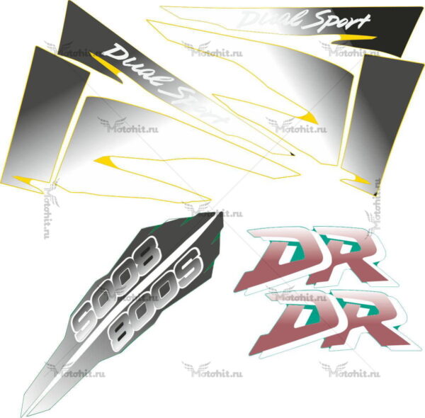 Decals for SUZUKI DR-800-S 1998