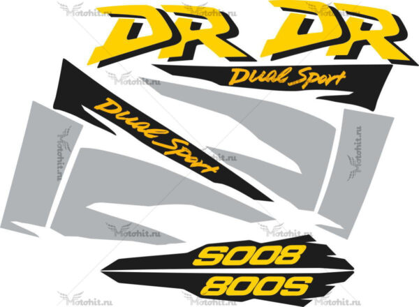 Decals for SUZUKI DR-800-S 1998-1999
