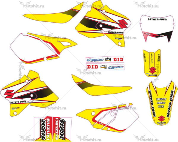 Decals for SUZUKI DRZ-400 2000-2018 BATATA-PURA-CHECK