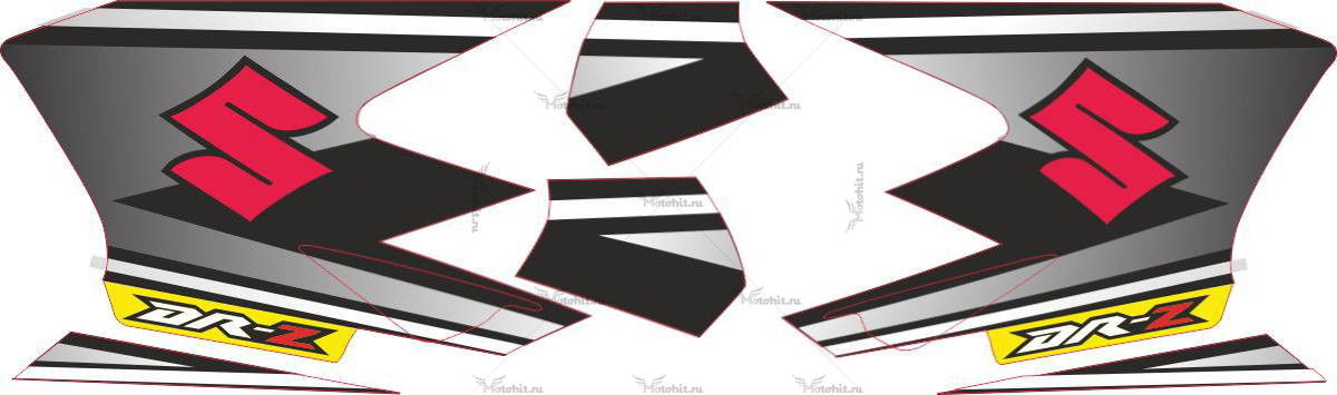 Decals for SUZUKI DRZ-400-T 2000-2018