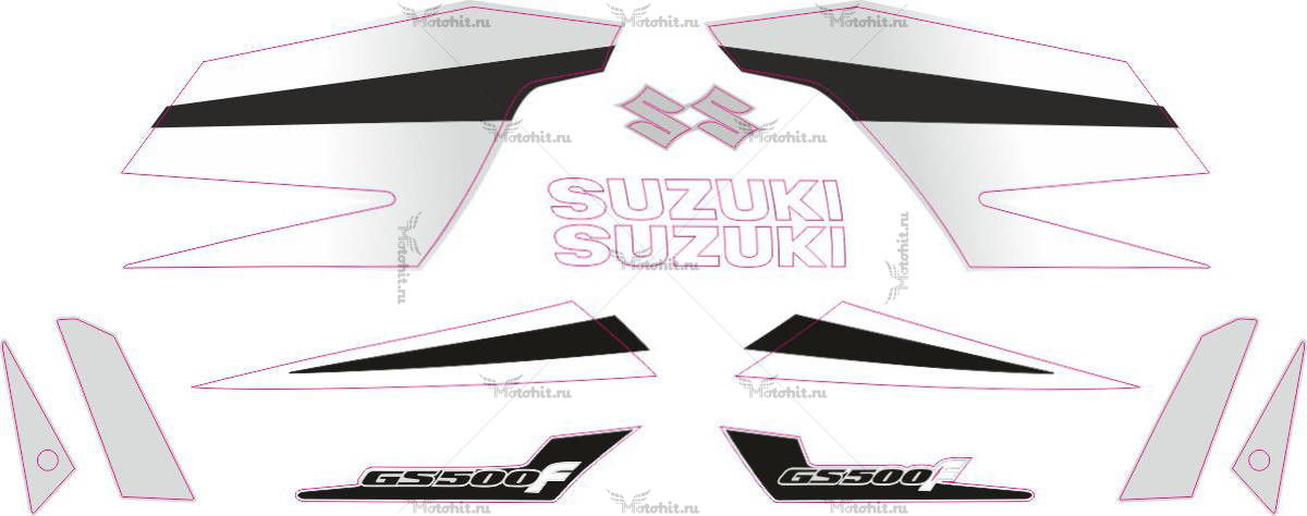 Decals for SUZUKI GS-500-F 2005