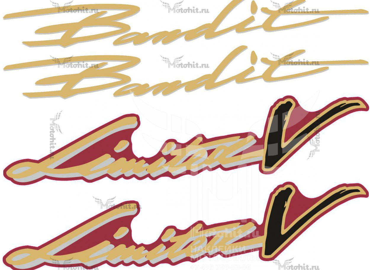Decals for SUZUKI GSF-V-400 BANDIT Limited V 1991 (1997)