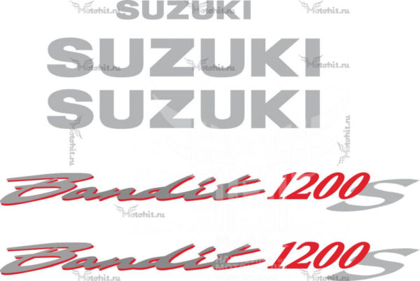 Decals for SUZUKI GSF-1200-S 1995-2006 BANDIT RED SHADOW