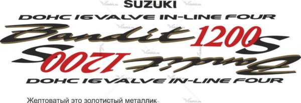 Decals for SUZUKI GSF-1200-S 2003 BANDIT