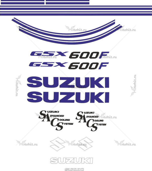 Decals for SUZUKI GSX-600-F 1988