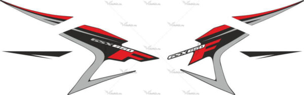 Decals for SUZUKI GSX-650-F 2008 BLACK