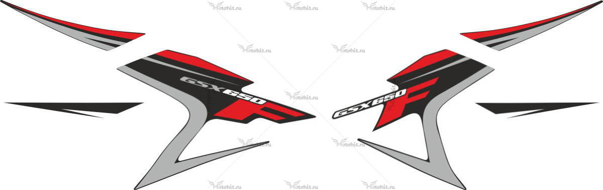 Decals for SUZUKI GSX-650-F 2008 BLACK