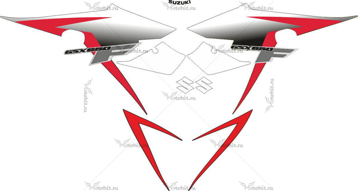 Decals for SUZUKI GSX-650-F 2010-2011
