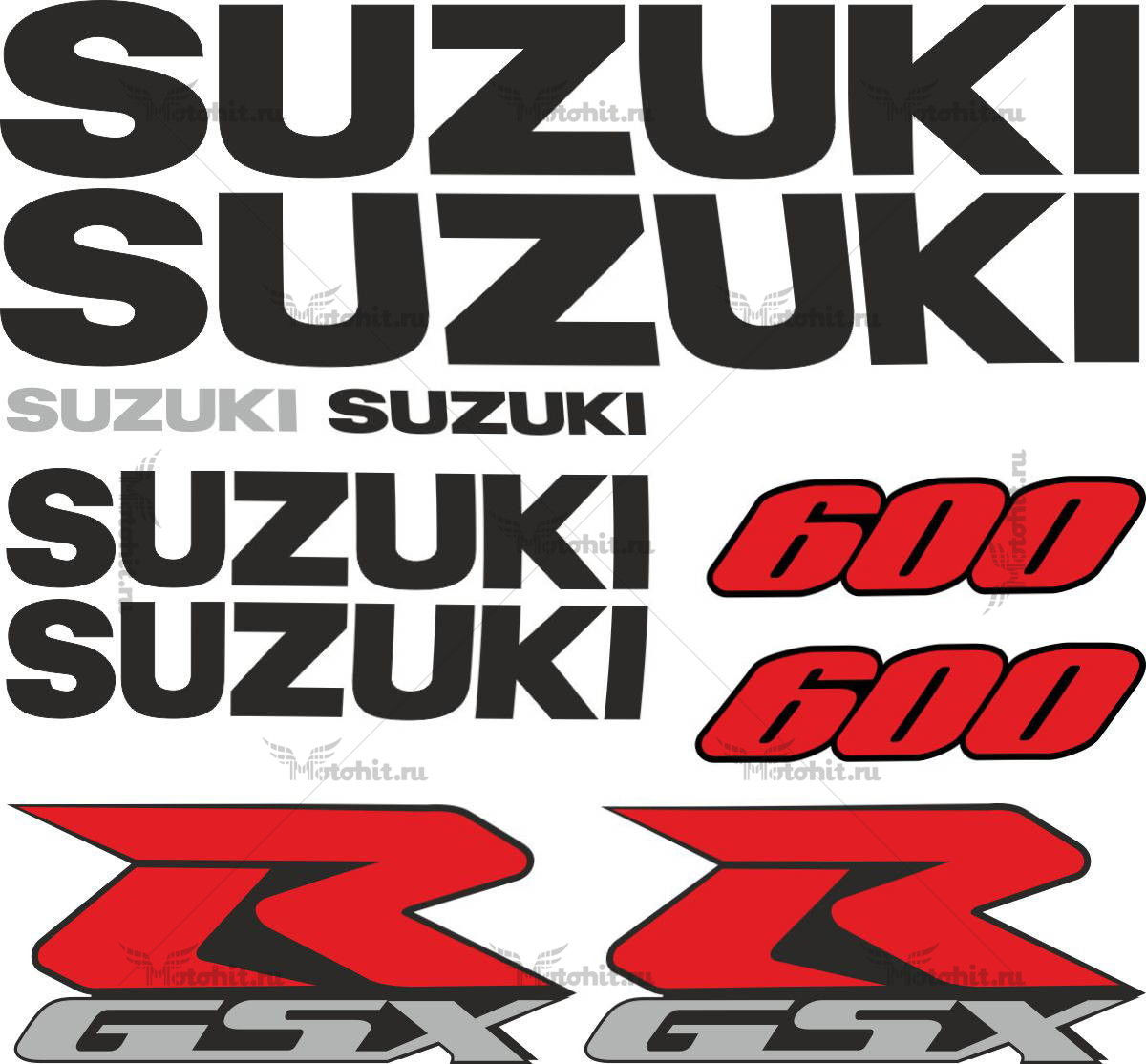 Decals for SUZUKI GSX-R-600 2000