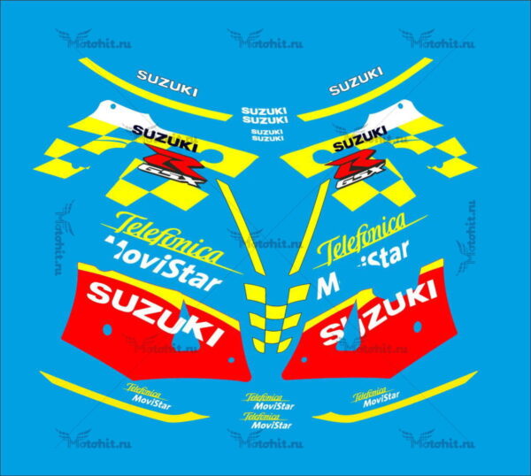 Decals for SUZUKI GSX-R-600 2002-2003 MOVISTAR