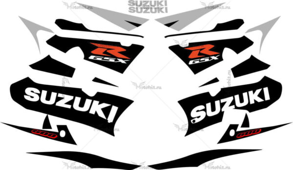 Decals for SUZUKI GSX-R-600 2003 BLACK