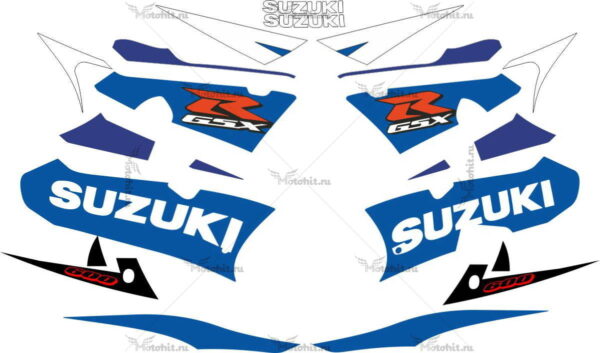Decals for SUZUKI GSX-R-600 2003 BLUE