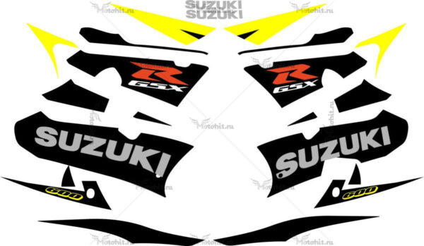 Decals for SUZUKI GSX-R-600 2003 YELLOW