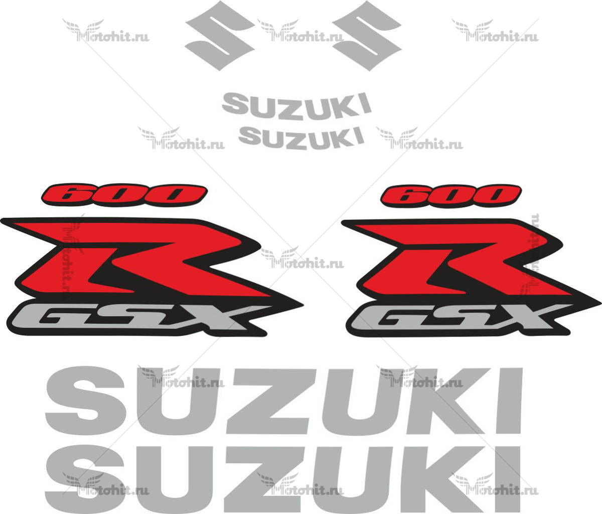 Decals for SUZUKI GSX-R-600 2006-2007 TXT
