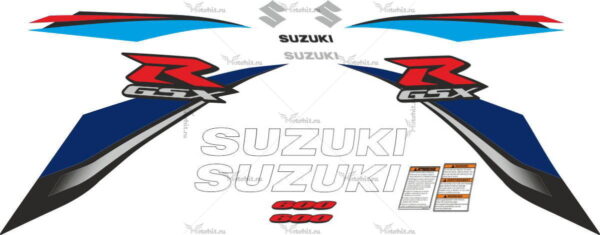 Decals for SUZUKI GSX-R-600 2008-2010