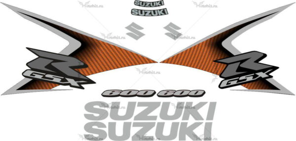Decals for SUZUKI GSX-R-600 2008 ORANGE