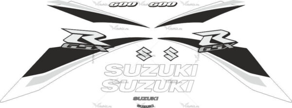 Decals for SUZUKI GSX-R-600 2009 WHITE