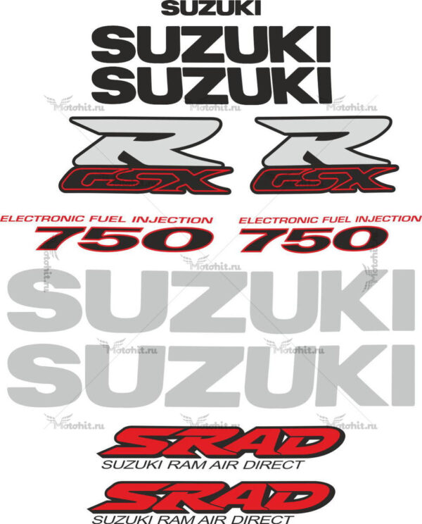 Decals for SUZUKI GSX-R-750 2000 SRAD