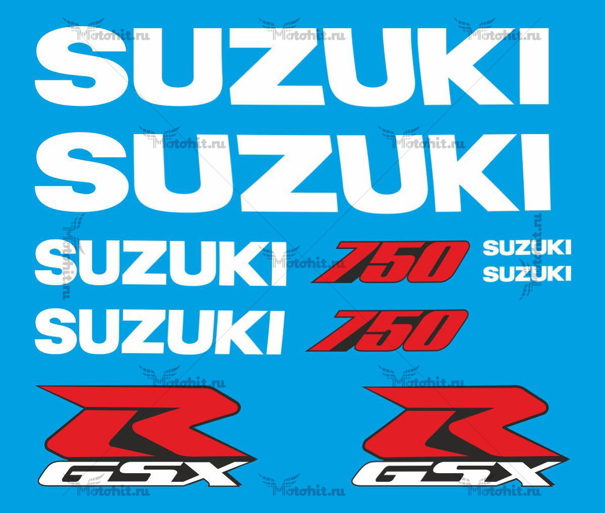 Decals for SUZUKI GSX-R-750 2001-2002