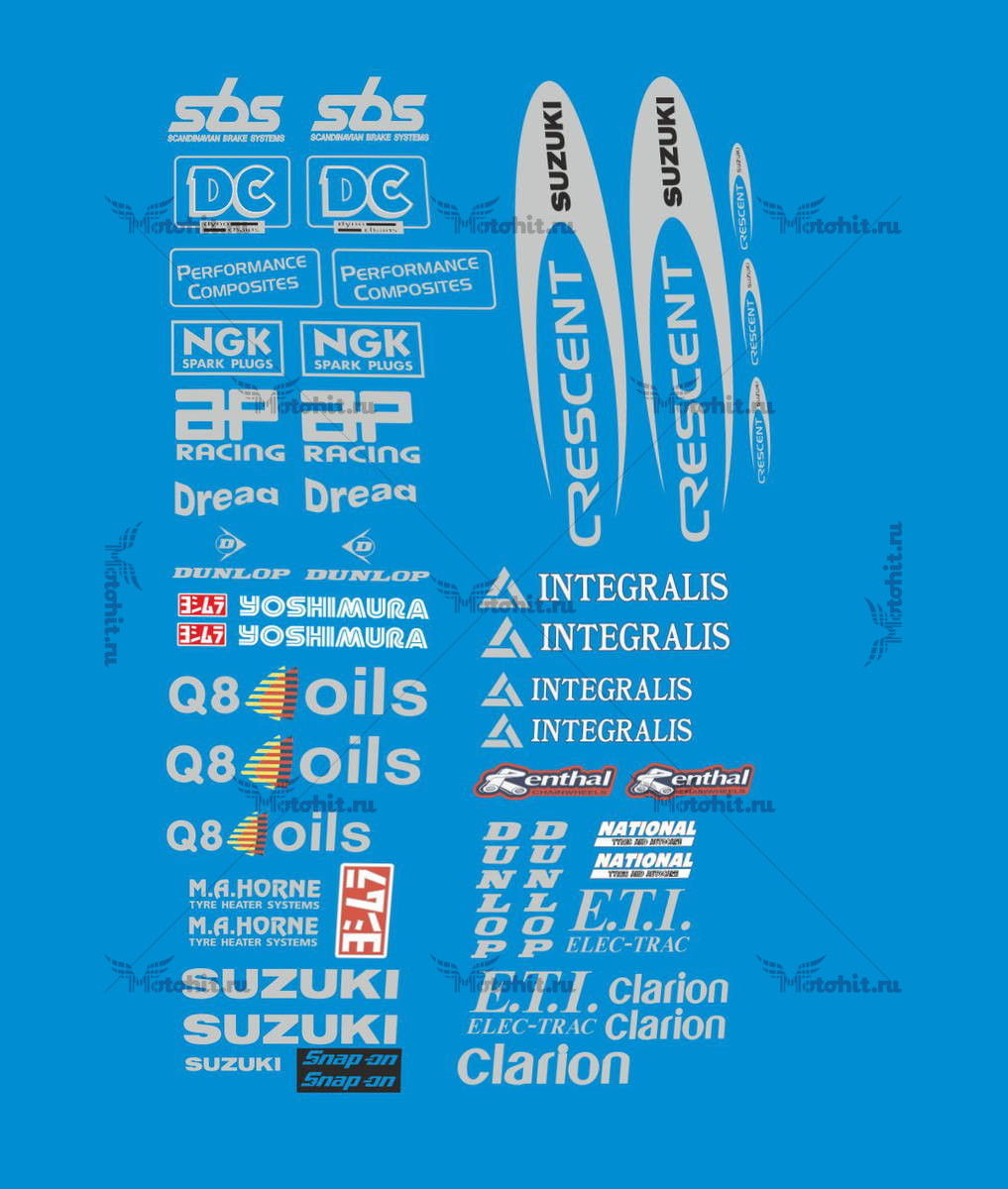 Decals for SUZUKI GSX-R-750 2001 PROMO
