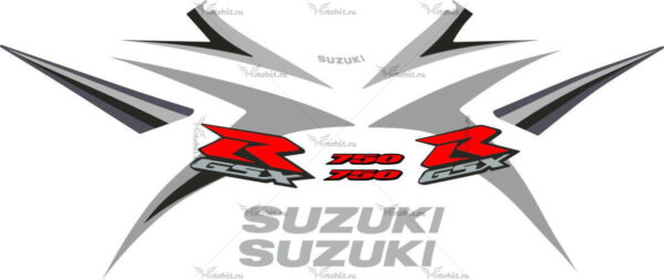 Decals for SUZUKI GSX-R-750 2007 SILVER