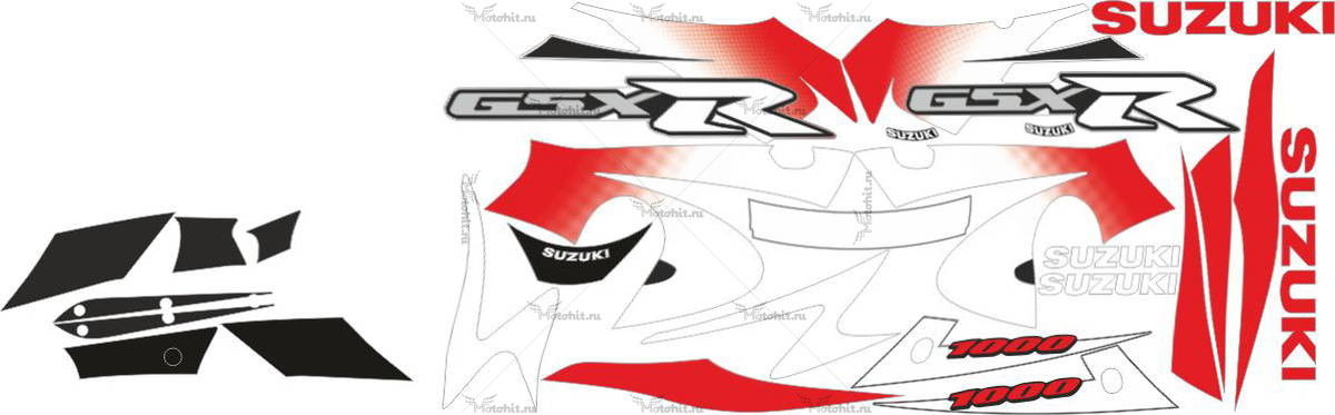 Decals for SUZUKI GSX-R-1000 2001