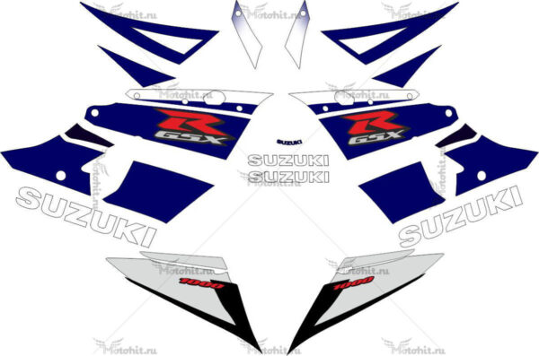 Decals for SUZUKI GSX-R-1000 2003-2004 BLUE