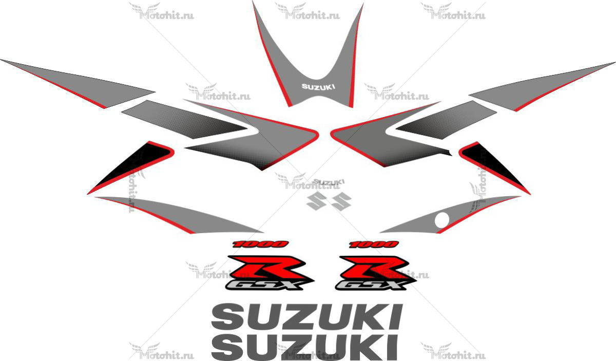 Decals for SUZUKI GSX-R-1000 2006-BLACK