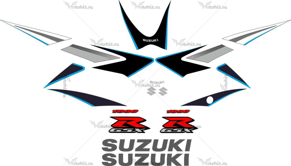Decals for SUZUKI GSX-R-1000 2006-BLUE